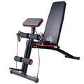 HOMCOM Banco de Pesas Inclinable Banco de Musculación Respaldo Inclinable