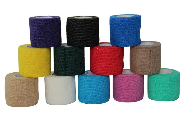 Soft Lightweight Stretch Grip Hockey Stick Self Adhesive Cotton Sports Bandage Tape
