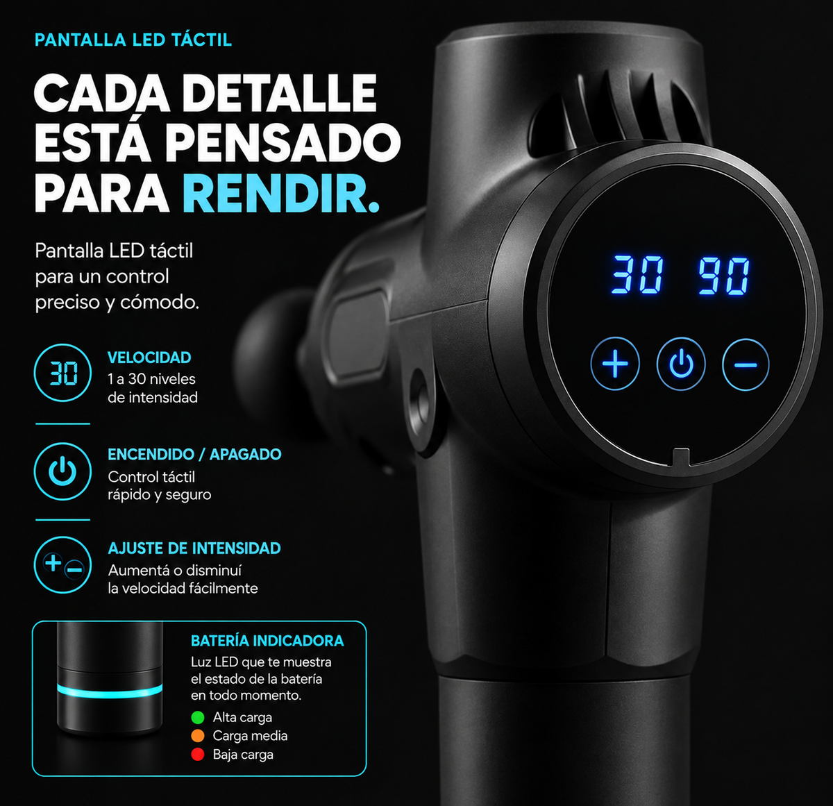 Pistola Masajeadora
