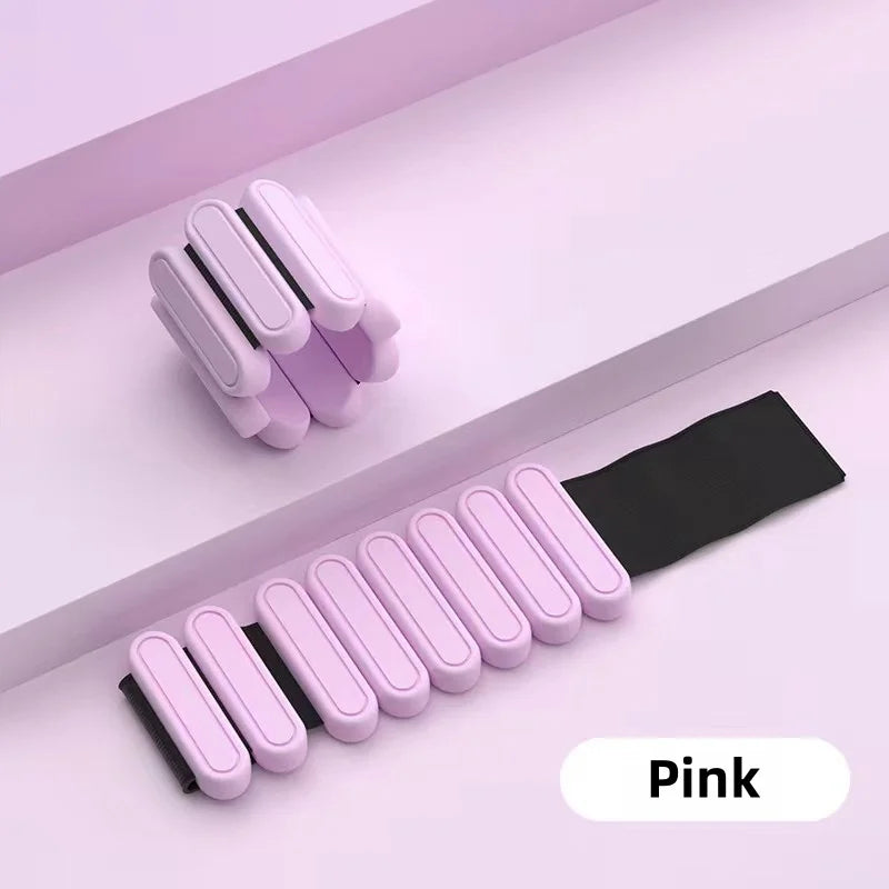 450/900g Wrist Weights Bracelet Adjustable Fitness Pesas Muñequera Silicone Ankle Weights Strap Outdoor Yoga Weighted Wristbands